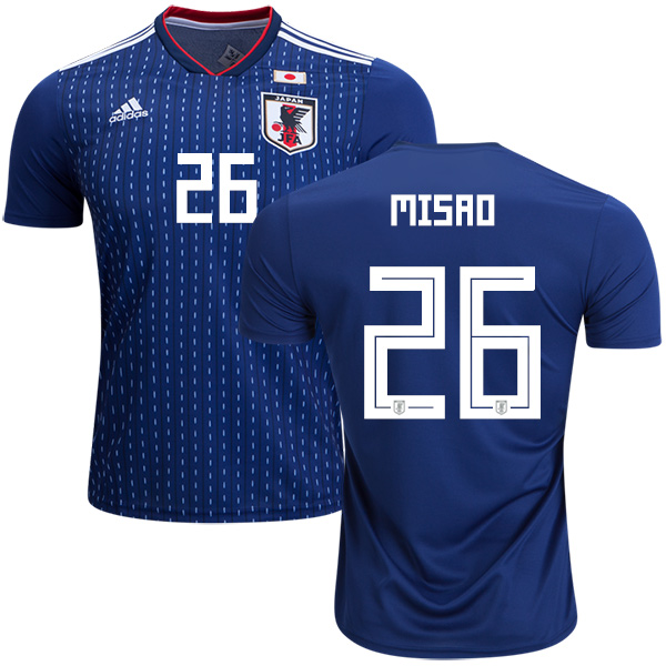 Japan #26 Misao Home Soccer Country Jersey